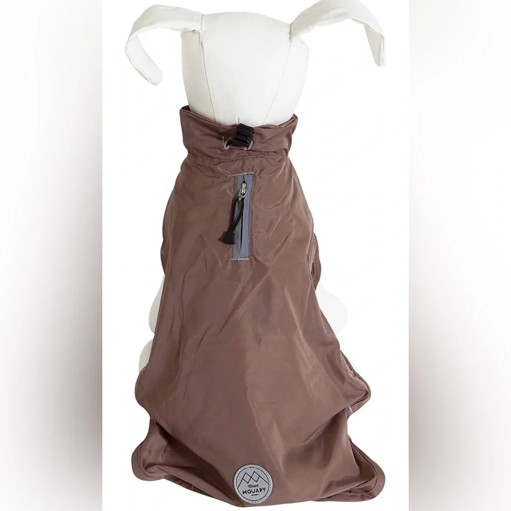 Wouapy Basic Raincoat for Small & Medium Dogs Khaki Sm NEW NWT